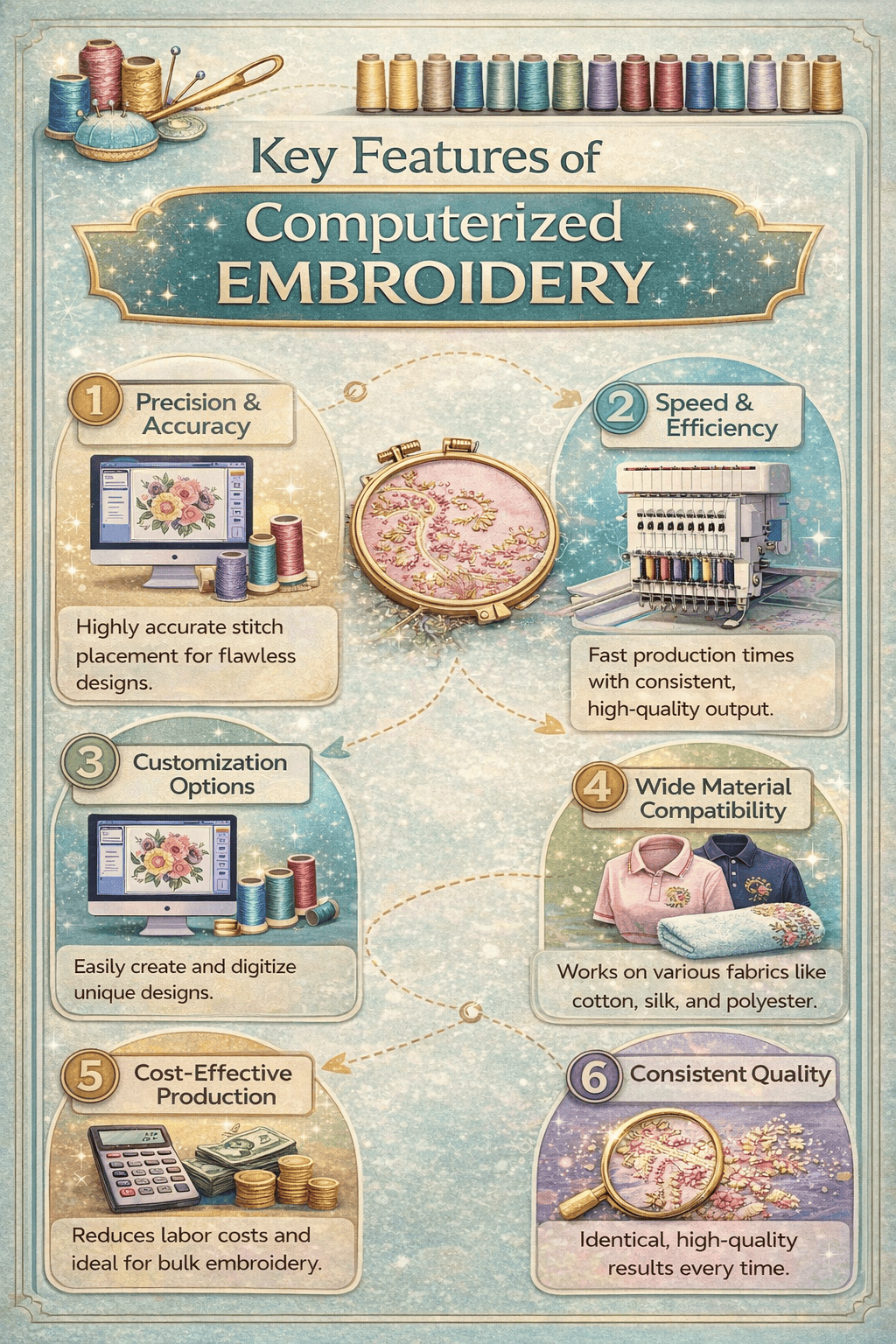 Features of Computerized Embroidery